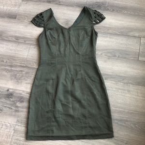 Olive dress with sleeve detail size 4-6